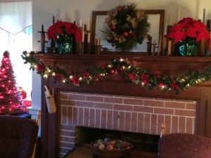 One of the mantels in our house.